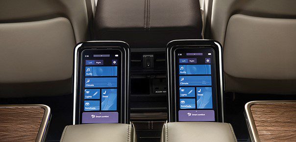 điều khiển ghế sau toyota alphard