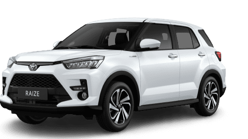 toyota raize trắng