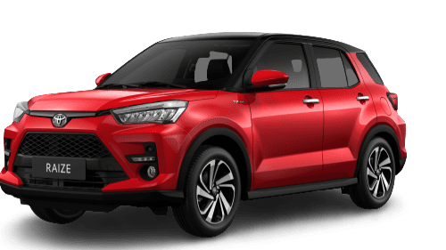 toyota raize đỏ nóc đen