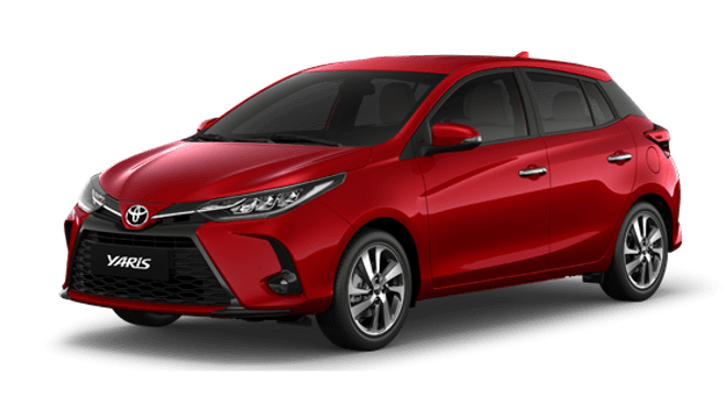 toyota yaris đỏ