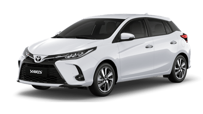 toyota yaris trắng