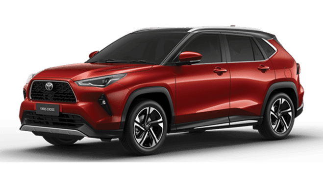 toyota yaris cross đỏ nóc đen